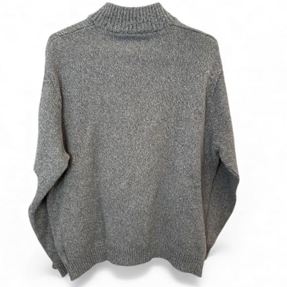 Ralph Lauren Vintage Chap’s Cotton Suede 1/4 Button & Elbow Patches Sweater Sz M - Picture 5 of 9